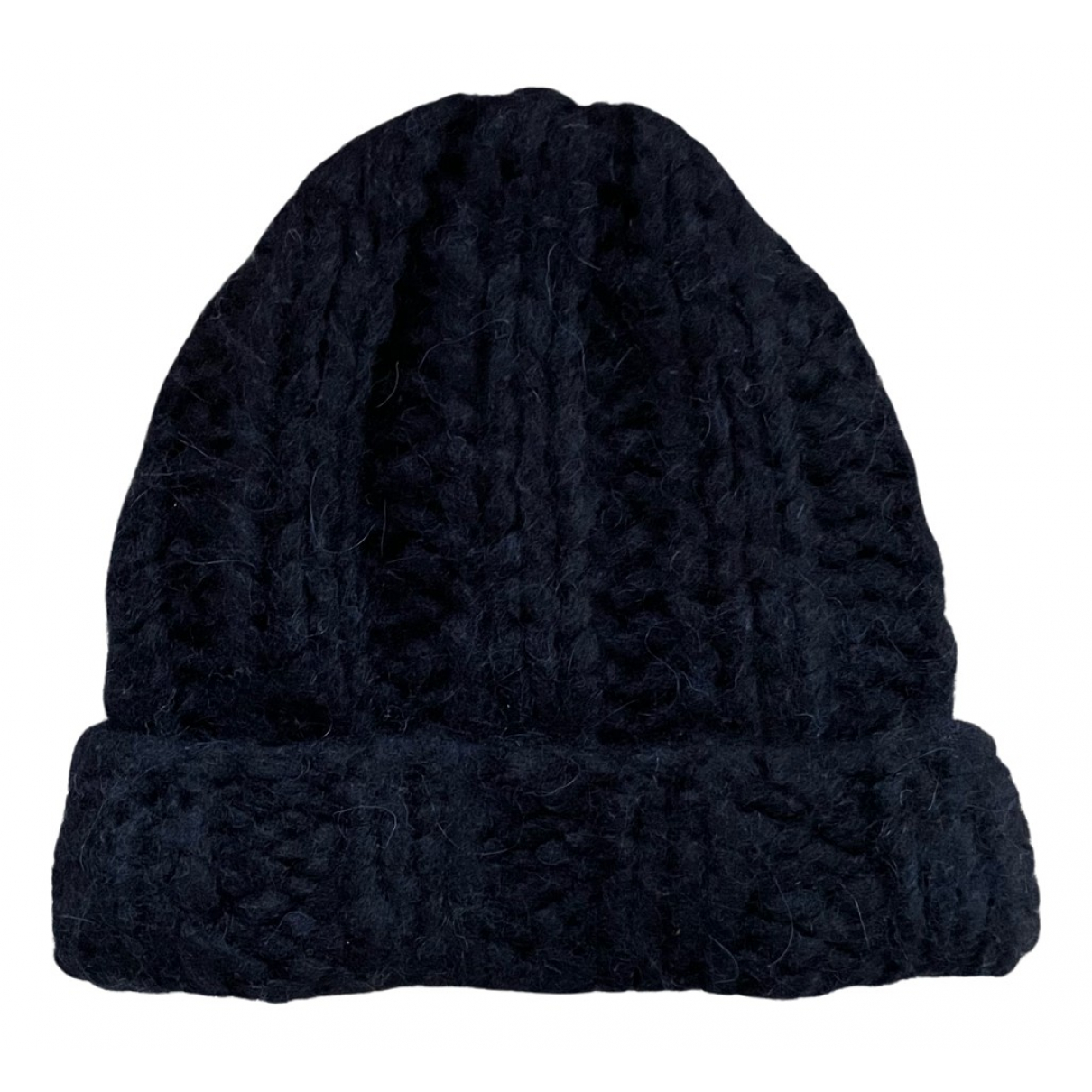 Wool beanie Acne Studios Navy size M 